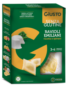 GIUSTO S/G RAVIOLI RICOTTA/SPI
