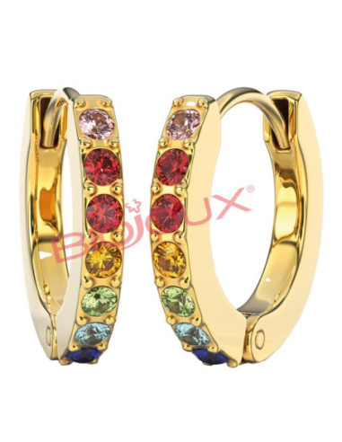 BJT726 ORECCHINI CRYSTAL HO GP