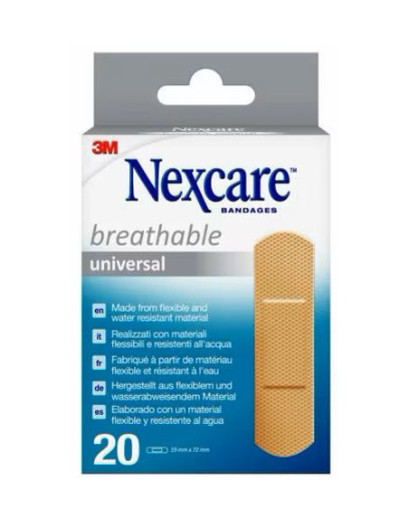 NEXCARE CER UNIV 19X72 20PZ PR