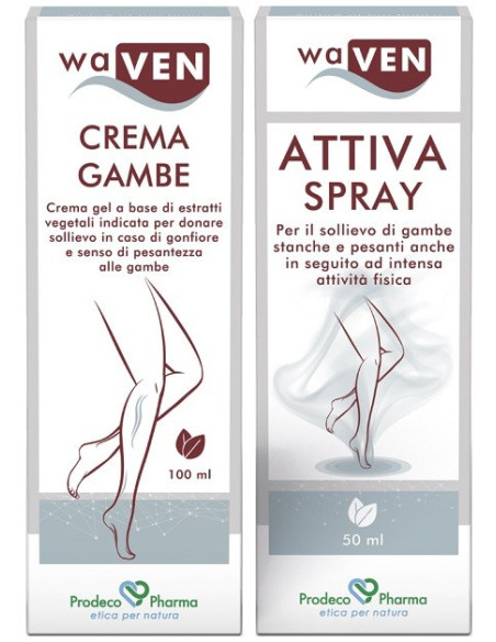 WAVEN CREMA GAMBE 100ML+ATTIVA