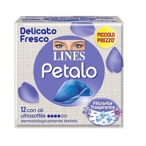 LINES PETAL BLU C/ALI 12PZ