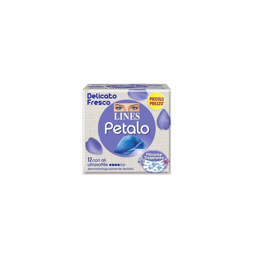 LINES PETAL BLU C/ALI 12PZ