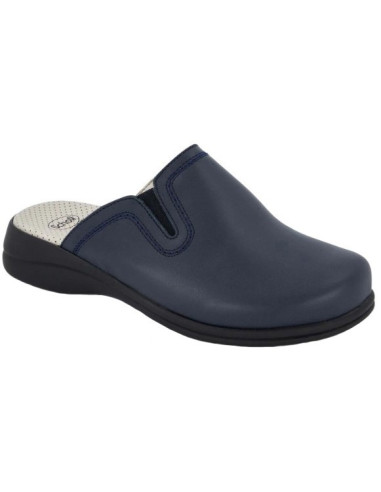 NEW TOFFEE LEATHER W NAVY BL38