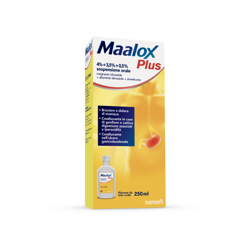 MAALOX PLUS OS SOSP 4+3,5+0.5%