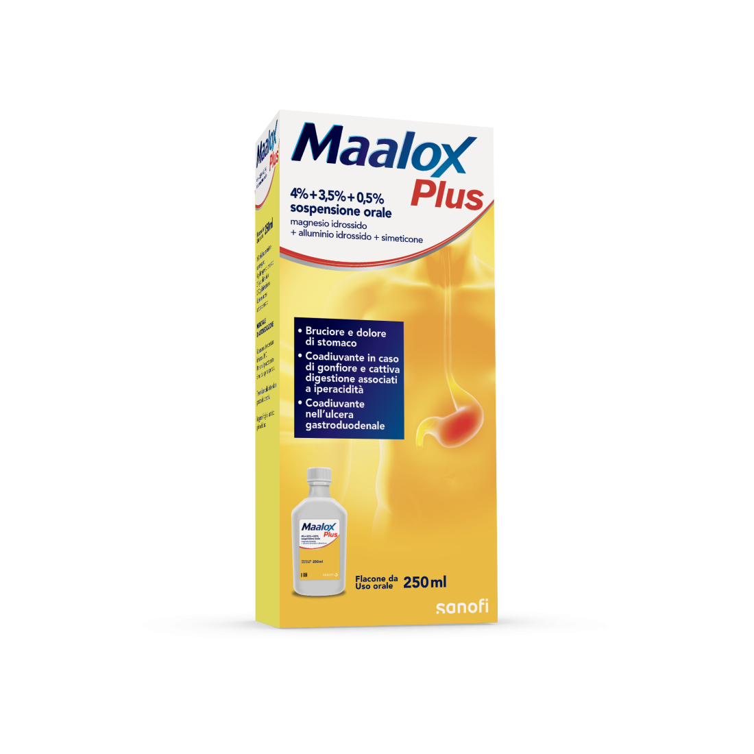 MAALOX PLUS OS SOSP 4+3,5+0.5%