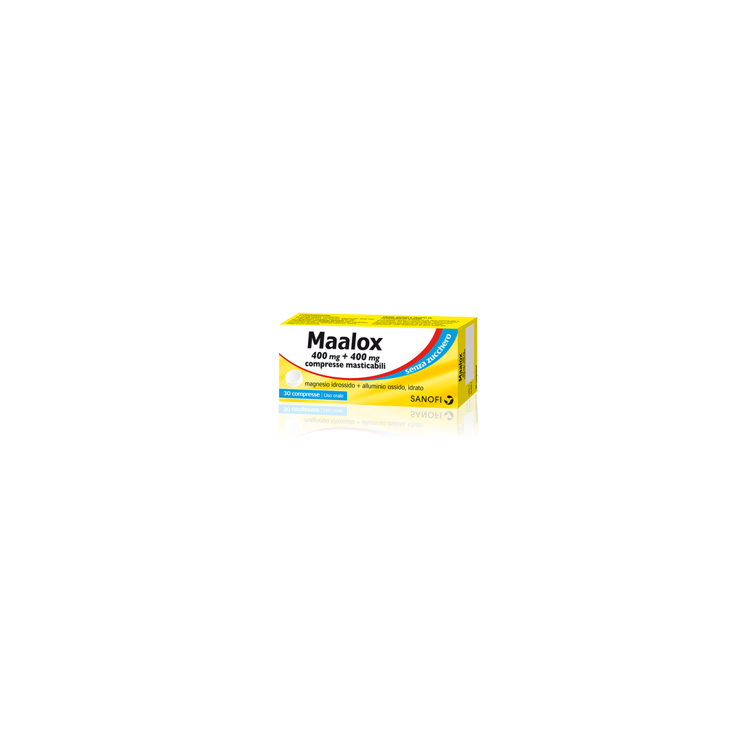 MAALOX S/Z 30CPR LIMO400+400MG