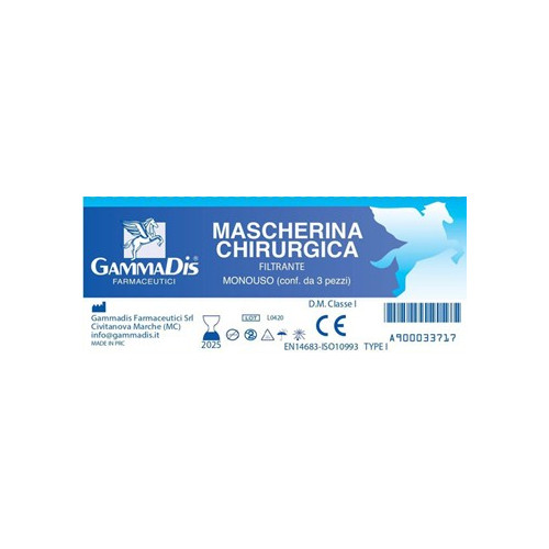 MASCHERINA CHIRURGICA 3PZ