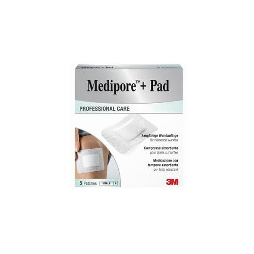 MEDIPORE+PAD MED 10X15CM 5PZ