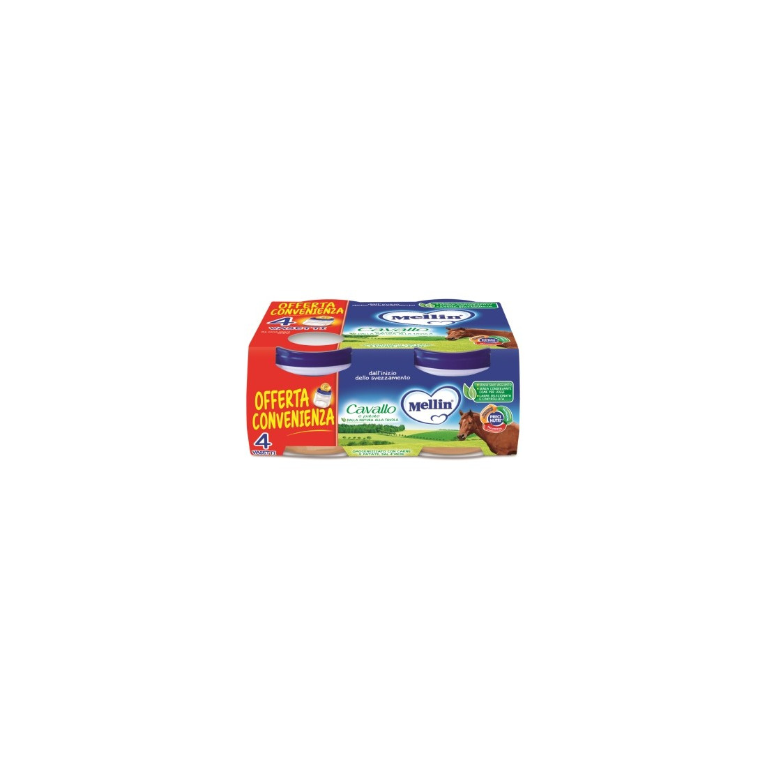 MELLIN OMOG CAVALLA 4X80G