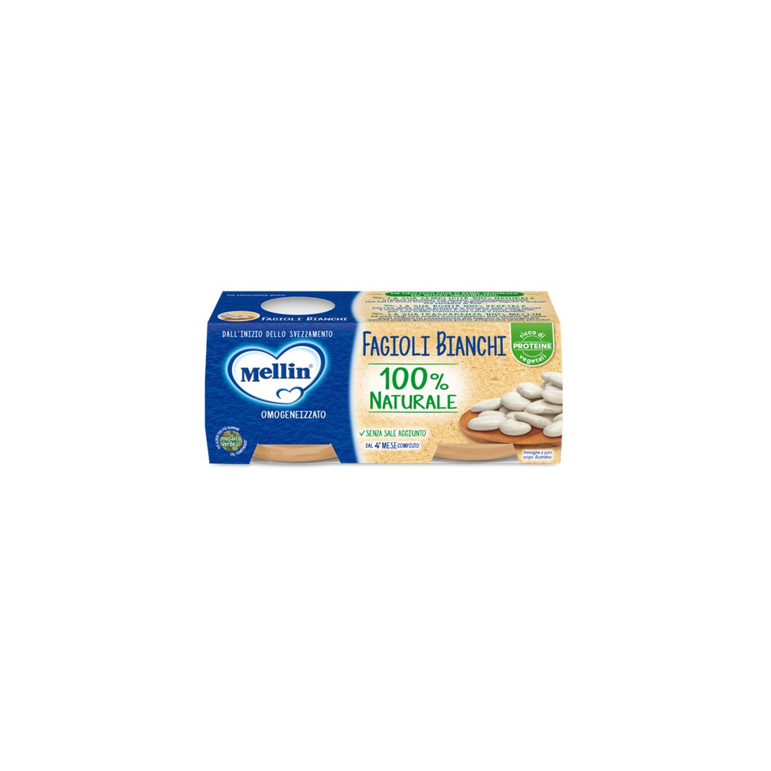MELLIN OMOG FAGIOLI BI 2X80G