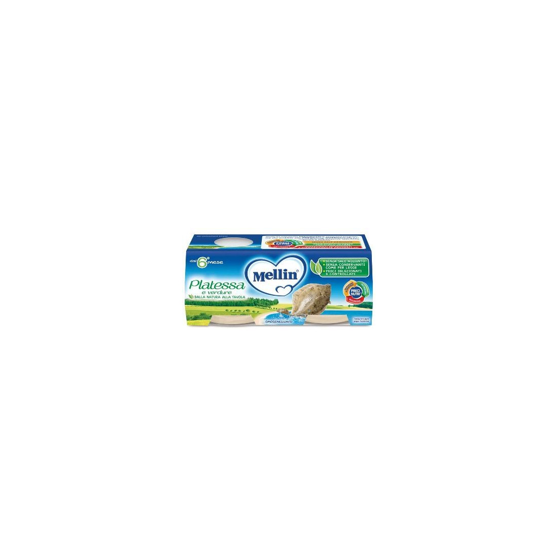 MELLIN OMOG PLATESSA 2X80G