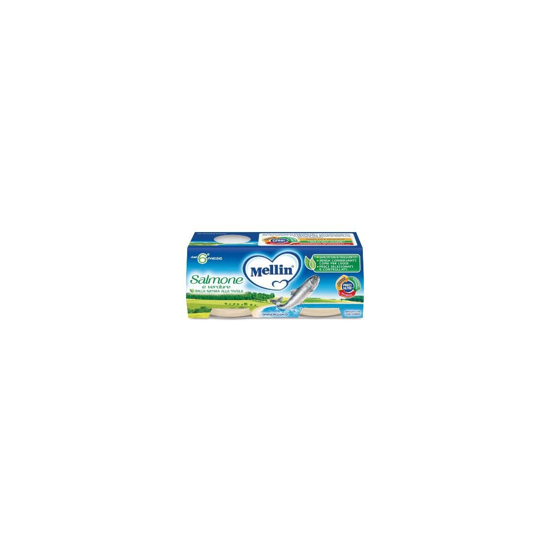 MELLIN OMOG SALMONE 2X80G