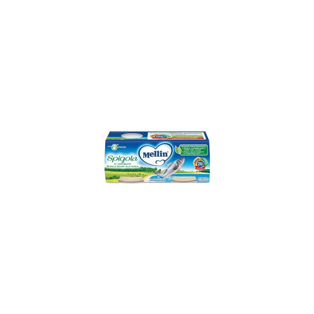 MELLIN OMOG SPIGOLA 2X80G