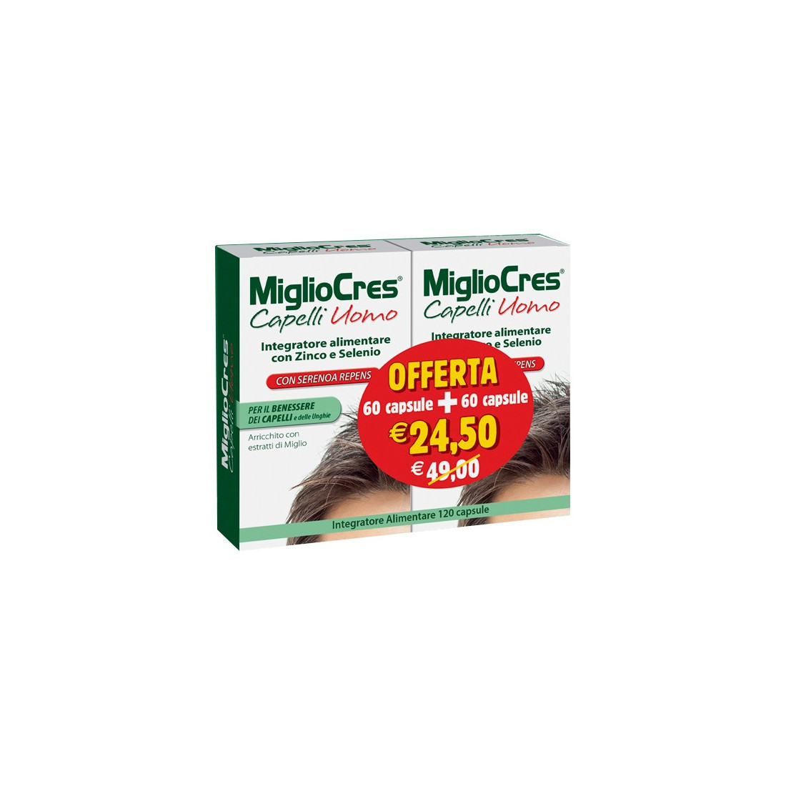 MIGLIOCRES UOMO 60+60CPS PROMO