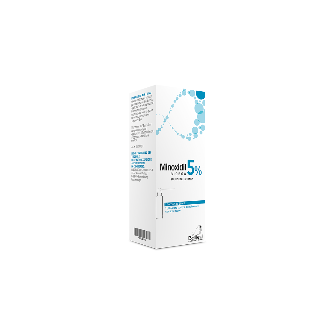 MINOXIDIL BIORGA SOL CUT60ML5%